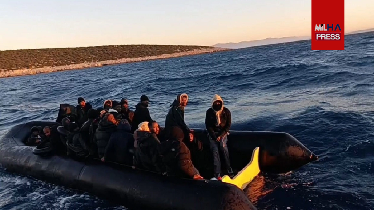 Didim açıklarında 37 düzensiz göçmen yakalandı